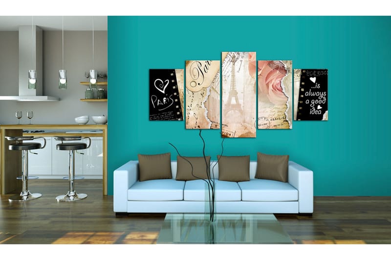 Tavla Old Postcard 100x50 - Artgeist sp. z o. o. - Inredning & dekor - Tavlor & konst - Canvastavla