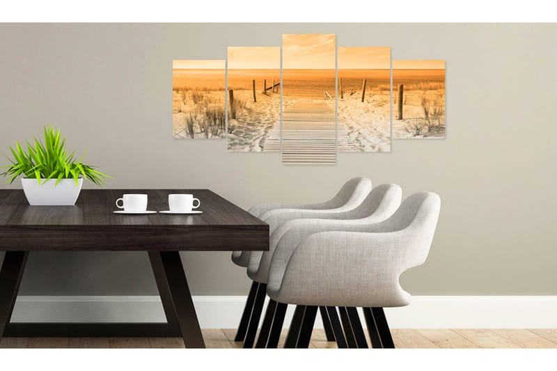 Tavla Orange Beach 100x50 - Artgeist sp. z o. o. - Inredning & dekor - Tavlor & konst - Canvastavla