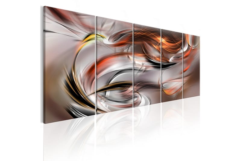 Tavla Orange Chaos 225X90 Flerfärgad, Artgeist sp. z o. o.