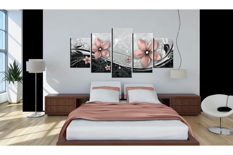 Tavla Orange Flower Of Night 200x100 - Artgeist sp. z o. o. - Inredning & dekor - Tavlor & konst - Canvastavla