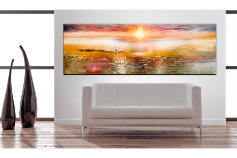 Tavla Orange Sea 135X45 Orange|Flerfärgad - Artgeist sp. z o. o. - Inredning & dekor - Tavlor & konst - Canvastavla