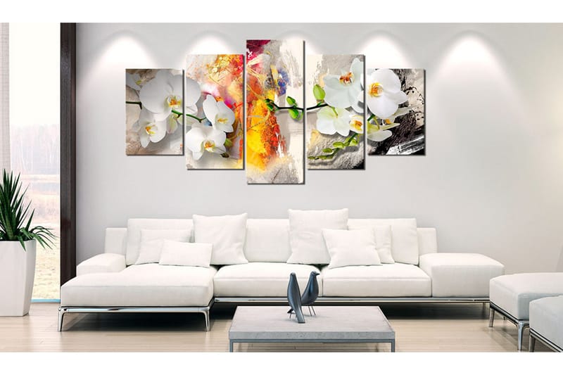 Tavla Orchid And Colors 100x50 - Artgeist sp. z o. o. - Inredning & dekor - Tavlor & konst - Canvastavla