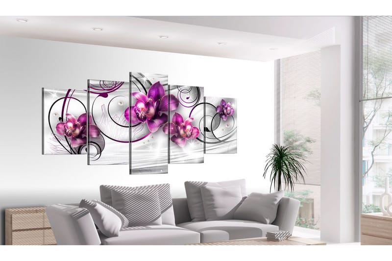 Tavla Orchids And Pearls 100x50 - Artgeist sp. z o. o. - Inredning & dekor - Tavlor & konst - Canvastavla