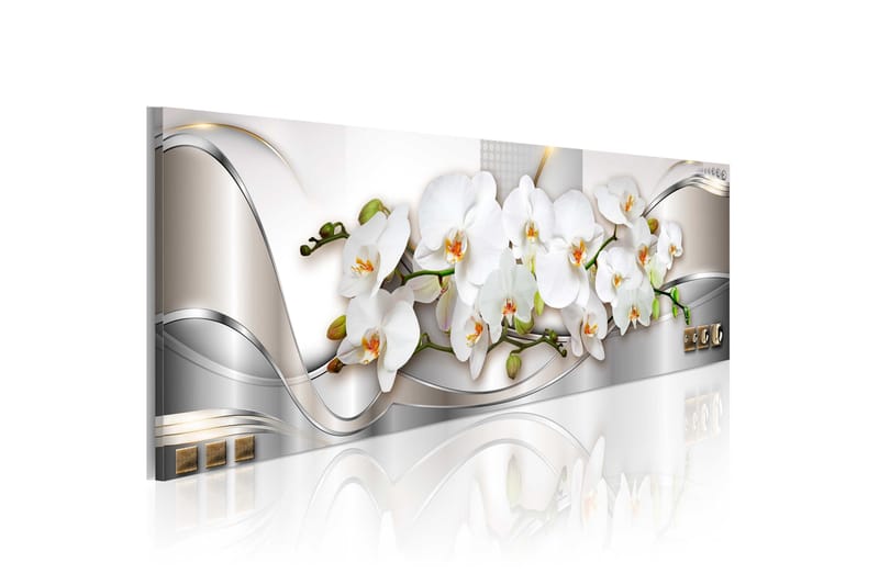 Tavla Orchids Ii 135X45 Vit, Artgeist sp. z o. o.
