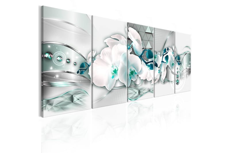 Tavla Orchises And Abstraction 225x90, Artgeist sp. z o. o.