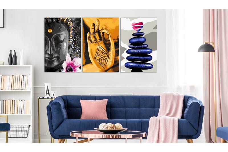 Tavla Oriental Triptych 3 Parts 120x60 - Artgeist sp. z o. o. - Inredning & dekor - Tavlor & konst - Canvastavla