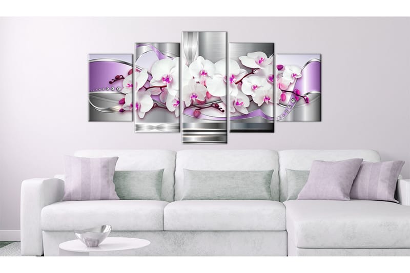 Tavla Orkidé Och Fantasi 100X50 Rosa|Vit - Artgeist sp. z o. o. - Inredning & dekor - Tavlor & konst - Canvastavla