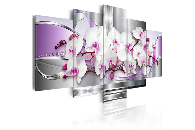 Tavla Orkidé Och Fantasi 200X100 Rosa|Vit, Artgeist sp. z o. o.