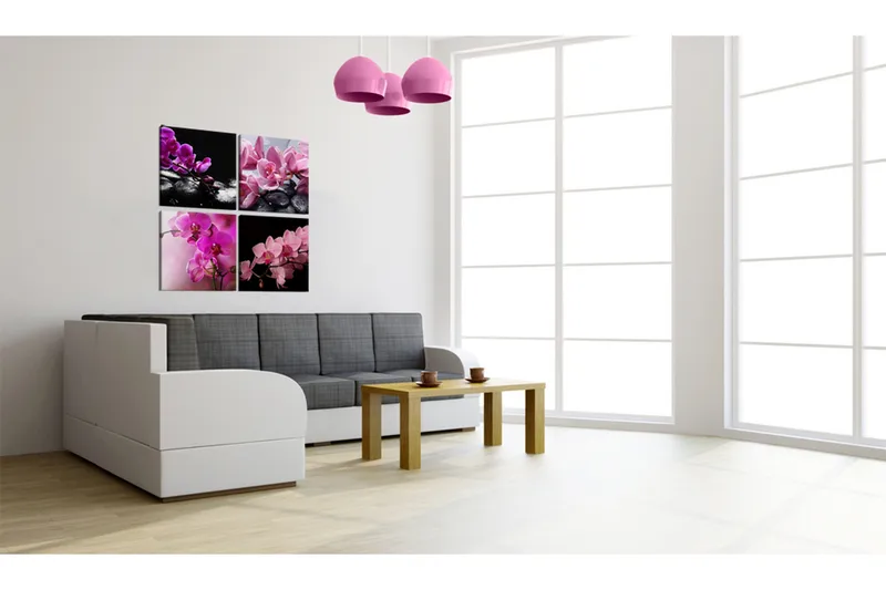 Tavla Orkidéer Vackrare Än Någonsin 80X80 Rosa - Artgeist sp. z o. o. - Inredning & dekor - Tavlor & konst - Canvastavla