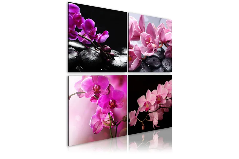 Tavla Orkidéer Vackrare Än Någonsin 80X80 Rosa - Artgeist sp. z o. o. - Inredning & dekor - Tavlor & konst - Canvastavla