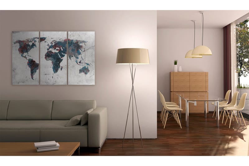 Tavla Oupptäckta Kontinenter Triptych 120x80 - Artgeist sp. z o. o. - Inredning & dekor - Tavlor & konst - Canvastavla