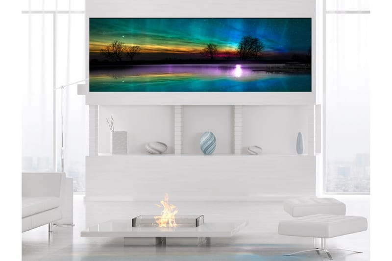 TAVLA Rainbow Aurora (1 Part) Narrow 150x50 - Artgeist sp. z o. o. - Inredning & dekor - Tavlor & konst - Canvastavla