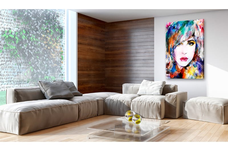 Tavla Rainbow Girl 40X60 Flerfärgad - Artgeist sp. z o. o. - Inredning & dekor - Tavlor & konst - Canvastavla