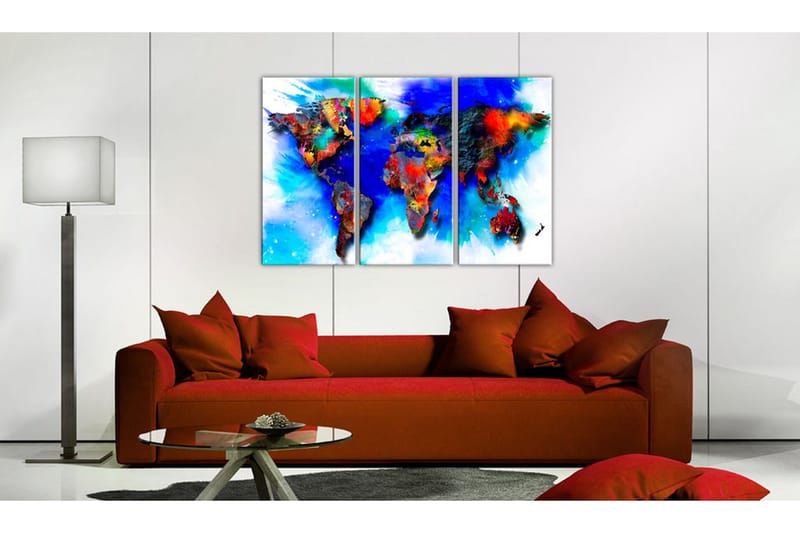Tavla Rainbow Map 120x80 - Artgeist sp. z o. o. - Inredning & dekor - Tavlor & konst - Canvastavla