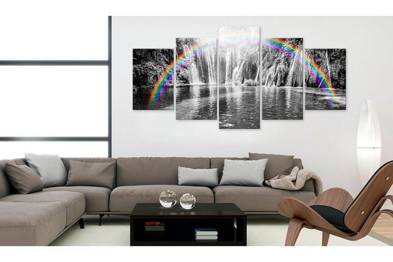 Tavla Rainbow On Grays 100x50 - Artgeist sp. z o. o. - Inredning & dekor - Tavlor & konst - Canvastavla