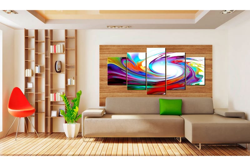 Tavla Rainbow Swirl 200x100 - Artgeist sp. z o. o. - Inredning & dekor - Tavlor & konst - Canvastavla