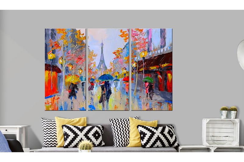 TAVLA Rainy Paris 120x80 - Artgeist sp. z o. o. - Inredning & dekor - Tavlor & konst - Canvastavla