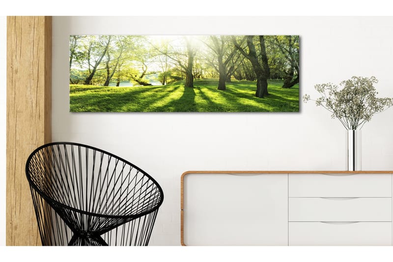 Tavla Rays Of Sunshine 120X40 Grön - Artgeist sp. z o. o. - Inredning & dekor - Tavlor & konst - Canvastavla