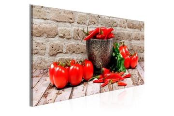 Tavla Red Vegetables (1 Part) Brick Narrow 135x45 - Artgeist sp. z o. o. - Inredning & dekor - Tavlor & konst - Canvastavla