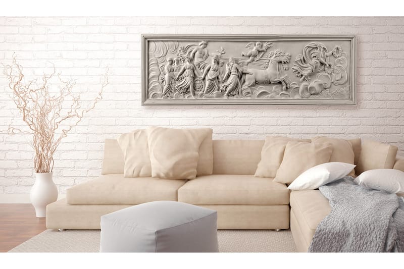 Tavla Relief Apollo And Muses 150X50 Grå Människor - Artgeist sp. z o. o. - Inredning & dekor - Tavlor & konst - Canvastavla