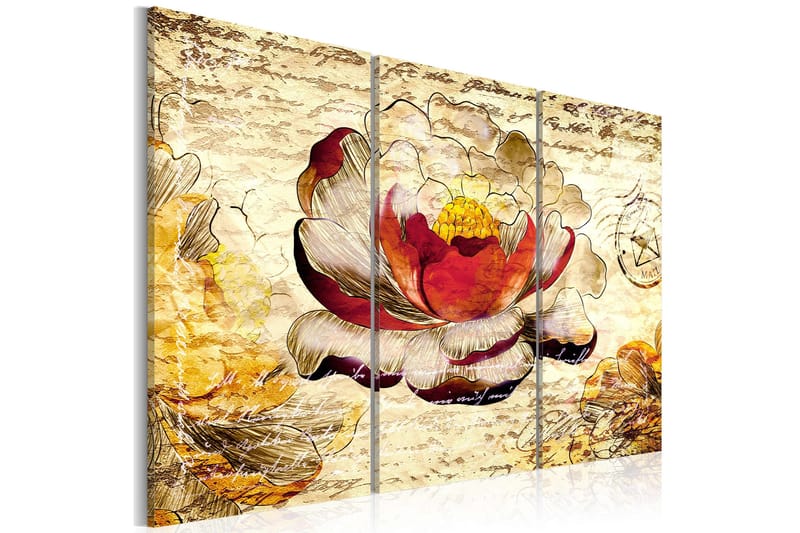 Tavla Retro flower 90x60, Artgeist sp. z o. o.