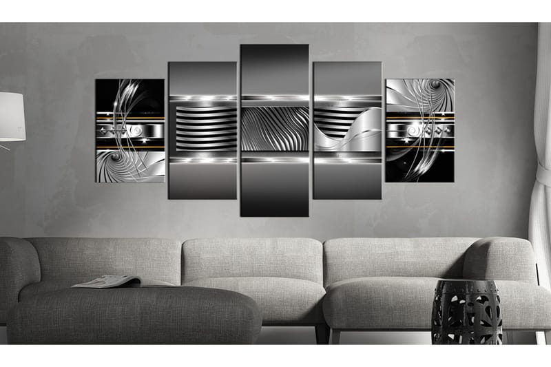 Tavla Rhythm Of Platinum 200x100 - Artgeist sp. z o. o. - Inredning & dekor - Tavlor & konst - Canvastavla