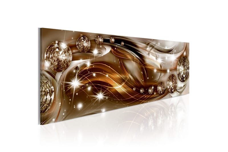 Tavla Ribbon Of Bronze And Glitter 120x40, Artgeist sp. z o. o.