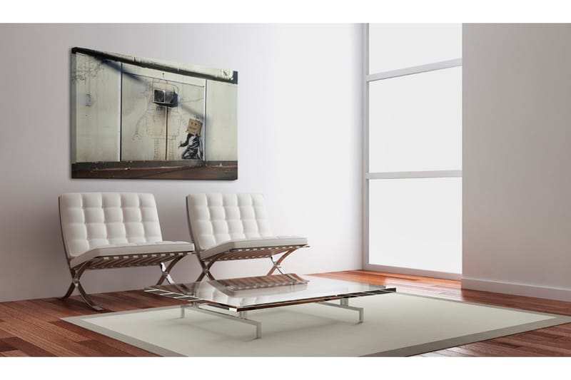 Tavla Robots Banksy 60x40 - Artgeist sp. z o. o. - Inredning & dekor - Tavlor & konst - Canvastavla