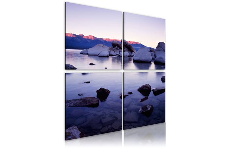 TAVLA Rocky stranden av alpin sjö 60x60 - Artgeist sp. z o. o. - Inredning & dekor - Tavlor & konst - Canvastavla