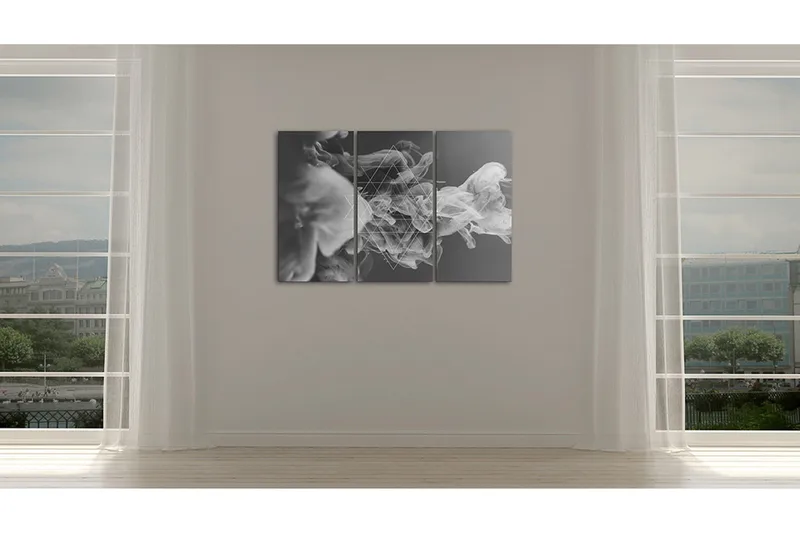 Tavla Rök och symetri 90x60 - Artgeist sp. z o. o. - Inredning & dekor - Tavlor & konst - Canvastavla