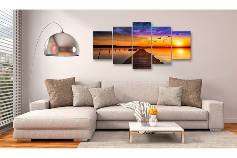 TAVLA Romantic Lake 200x100 - Artgeist sp. z o. o. - Inredning & dekor - Tavlor & konst - Canvastavla