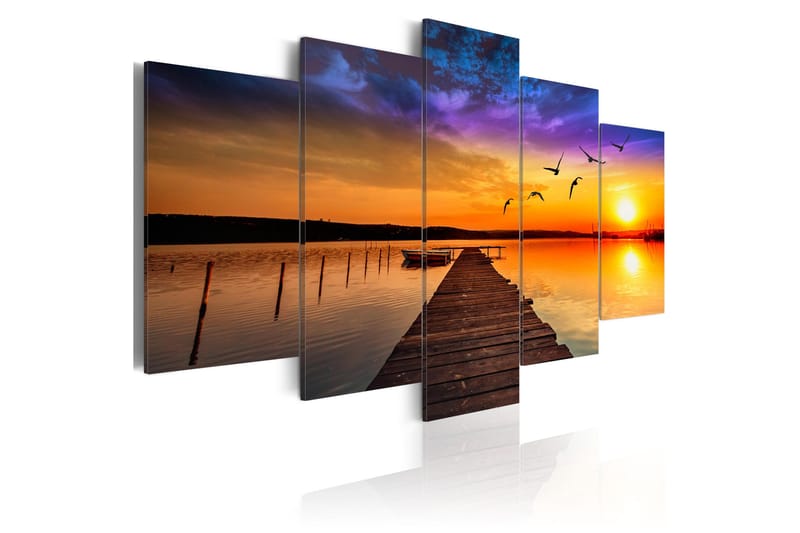 Tavla Romantic Lake 200x100 - Artgeist sp. z o. o. - Inredning & dekor - Tavlor & konst - Canvastavla