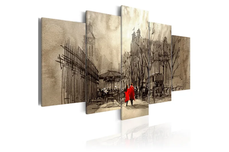 Tavla Romantic Stroll 100X50 Beige, Artgeist sp. z o. o.