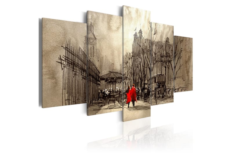 Tavla Romantic Stroll 200X100 Beige - Artgeist sp. z o. o. - Inredning & dekor - Tavlor & konst - Canvastavla
