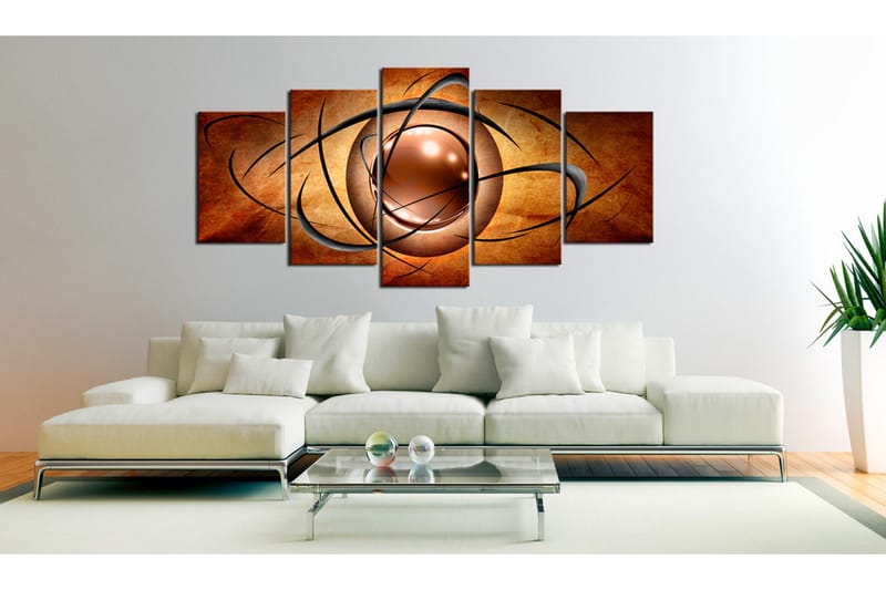 Tavla Rotating Globe 200X100 Brun - Artgeist sp. z o. o. - Inredning & dekor - Tavlor & konst - Canvastavla