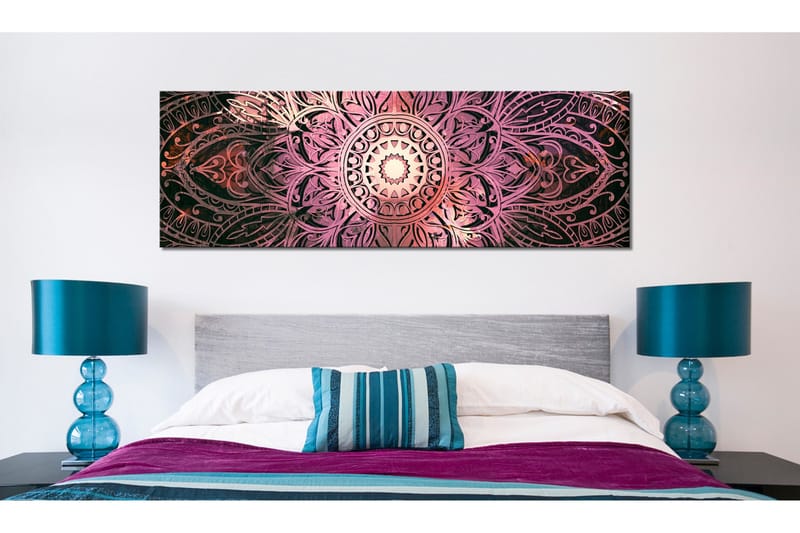 Tavla Ruby Mandala 135x45 - Artgeist sp. z o. o. - Inredning & dekor - Tavlor & konst - Canvastavla