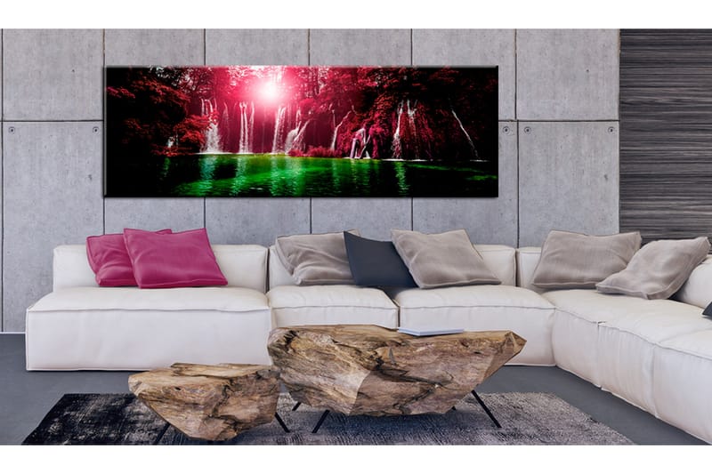 Tavla Ruby Waterfalls 150x50 - Artgeist sp. z o. o. - Inredning & dekor - Tavlor & konst - Canvastavla