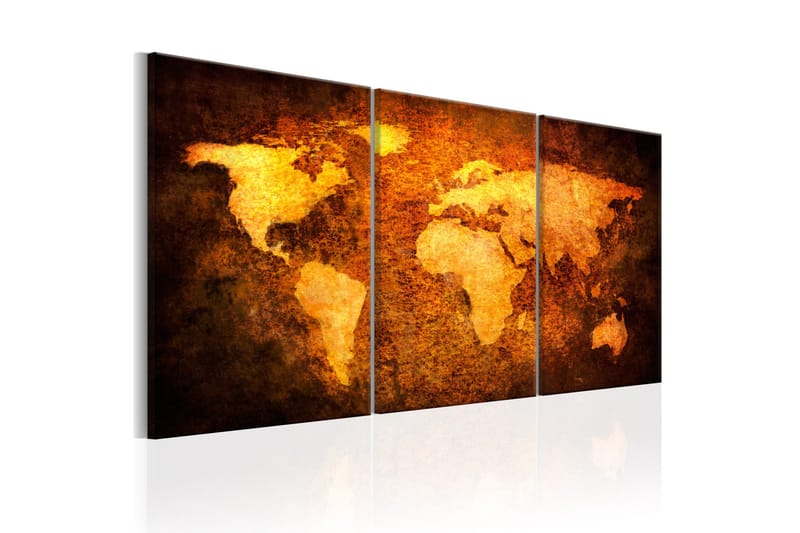 Tavla Rusty Continents 120x60, Artgeist sp. z o. o.