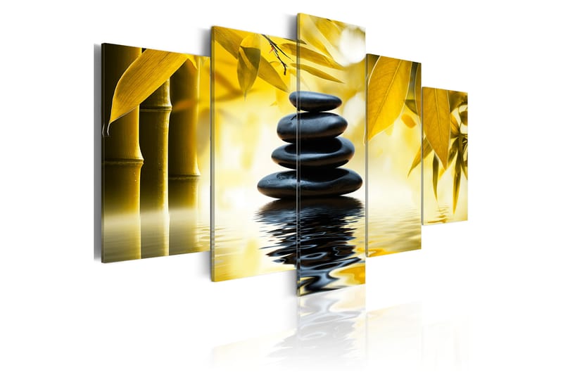 Tavla Safflower Relaxation 100X50 Gul, Artgeist sp. z o. o.
