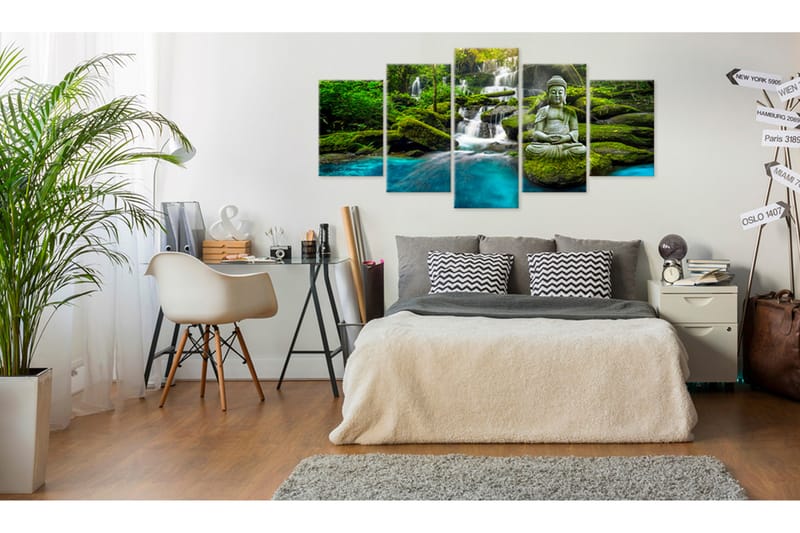 Tavla Sanctuary Of Harmony 100X50 Flerfärgad|Vit - Artgeist sp. z o. o. - Inredning & dekor - Tavlor & konst - Canvastavla