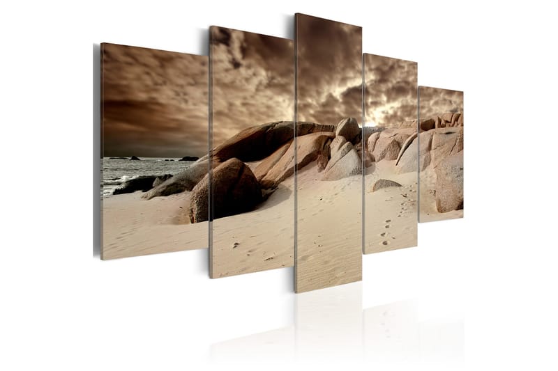 Tavla Sandy Clouds 200X100 Brun|Beige|Vit - Artgeist sp. z o. o. - Inredning & dekor - Tavlor & konst - Canvastavla