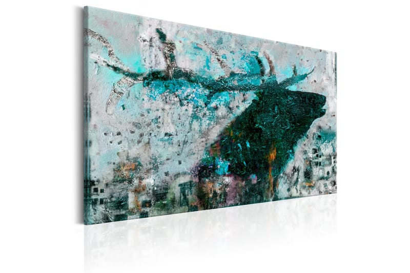Tavla Sapphire Deer 60x40 cm - Inredning & dekor - Tavlor & konst - Canvastavla