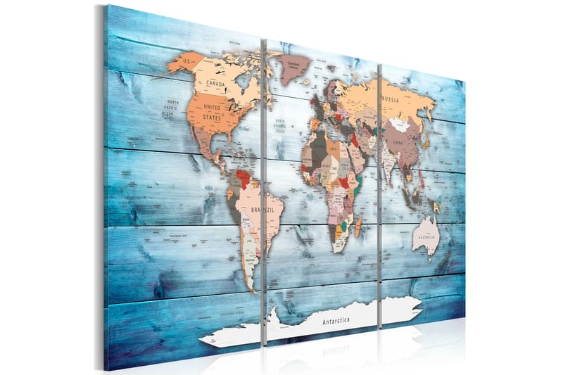 Tavla Sapphire Travels 90X60 Blå|Flerfärgad, Artgeist sp. z o. o.