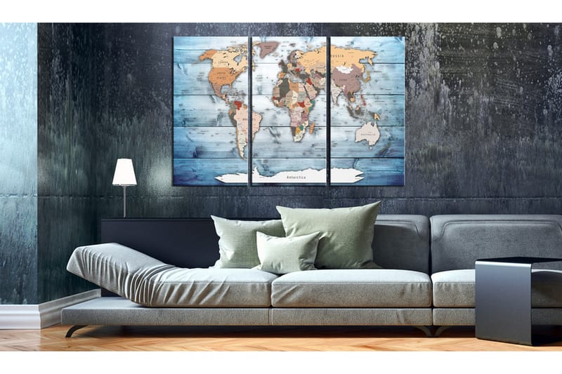 Tavla Sapphire Travels 90X60 Blå|Flerfärgad - Artgeist sp. z o. o. - Inredning & dekor - Tavlor & konst - Canvastavla