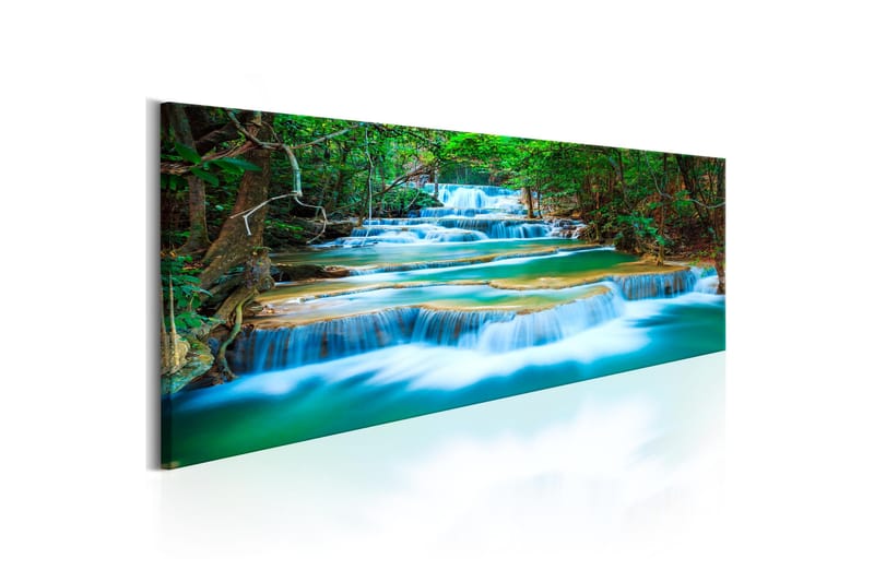 Tavla Sapphire Waterfalls 120x40 - Artgeist sp. z o. o. - Inredning & dekor - Tavlor & konst - Canvastavla