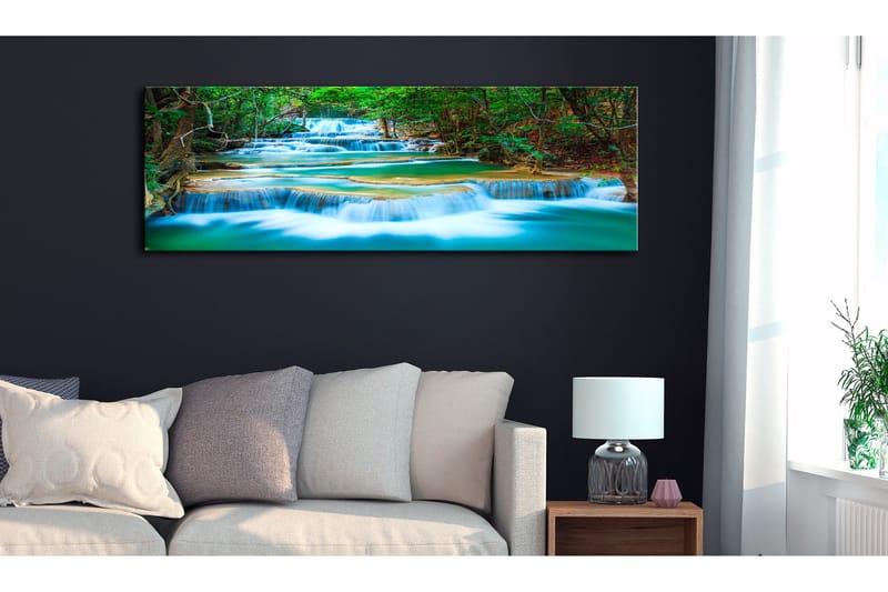 Tavla Sapphire Waterfalls 120x40, Artgeist sp. z o. o.