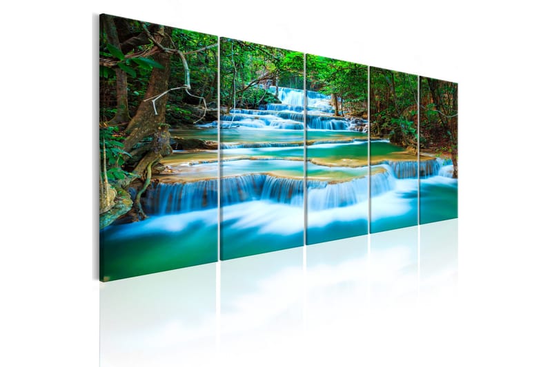 Tavla Sapphire Waterfalls 225x90, Artgeist sp. z o. o.
