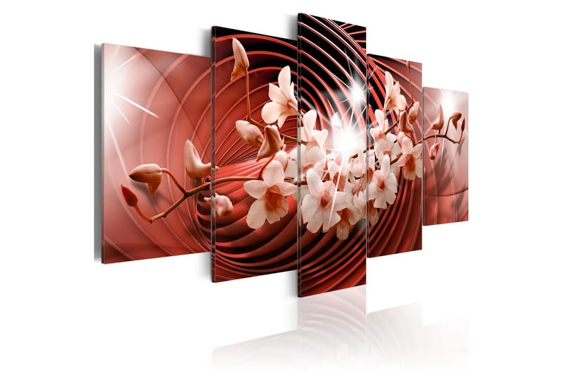 Tavla Scarlet Carousel 100X50 Röd, Artgeist sp. z o. o.