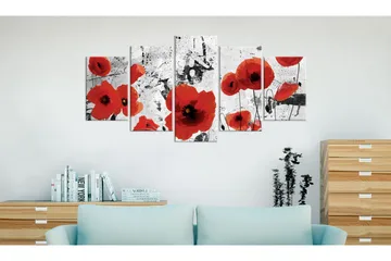 Tavla Scarlet Flowers 200x100 - Artgeist sp. z o. o. - Inredning & dekor - Tavlor & konst - Canvastavla