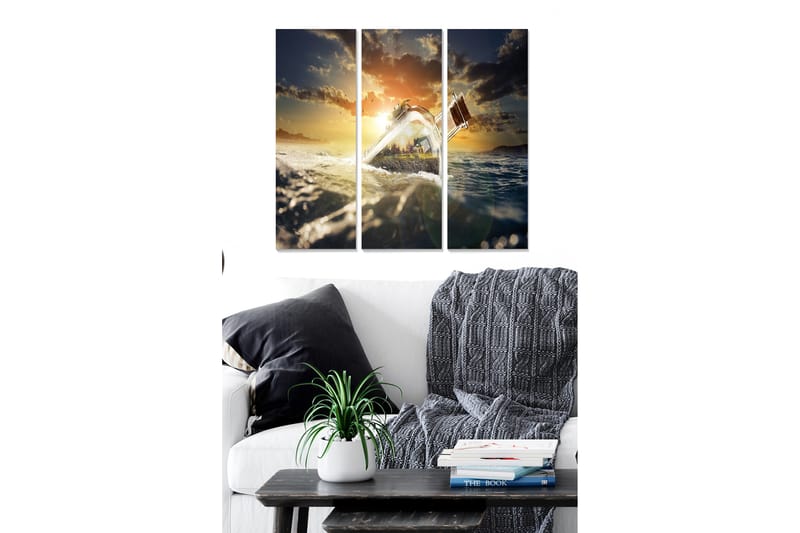 Tavla Scenic 3-Pack Flerfärgad 20X50 - 20x50 cm - Inredning & dekor - Tavlor & konst - Canvastavla